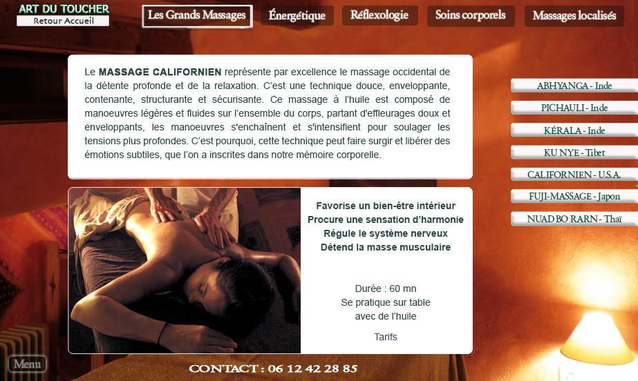 MASSAGE CALIFORNIEN : massage ayurvedique - Montpellier - Clermont l'herault - pezenas