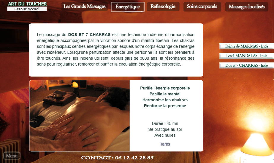 DOS ET 7 CHAKRAS : massage ayurvedique, energetique et reflexologie- Montpellier - Clermont l'herault - pezenas